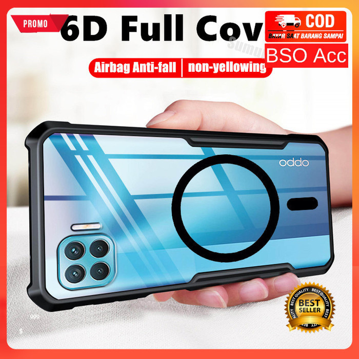 Casing Oppo Reno 4F MAGSAFE Magnetic Beatle KORI Fuze Bumper Transparan Clear Armor Hardcase