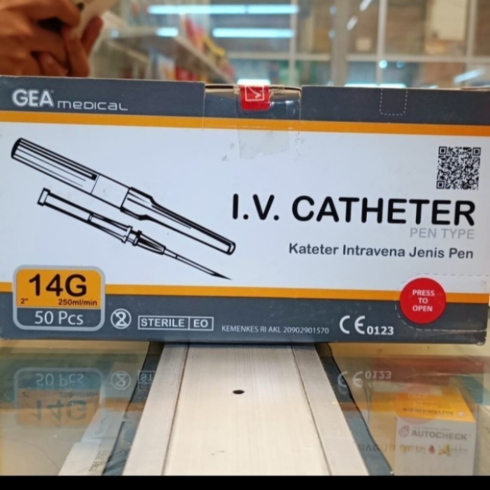 iv catheter 14 G Gea abocath 14 G Gea jarum infus