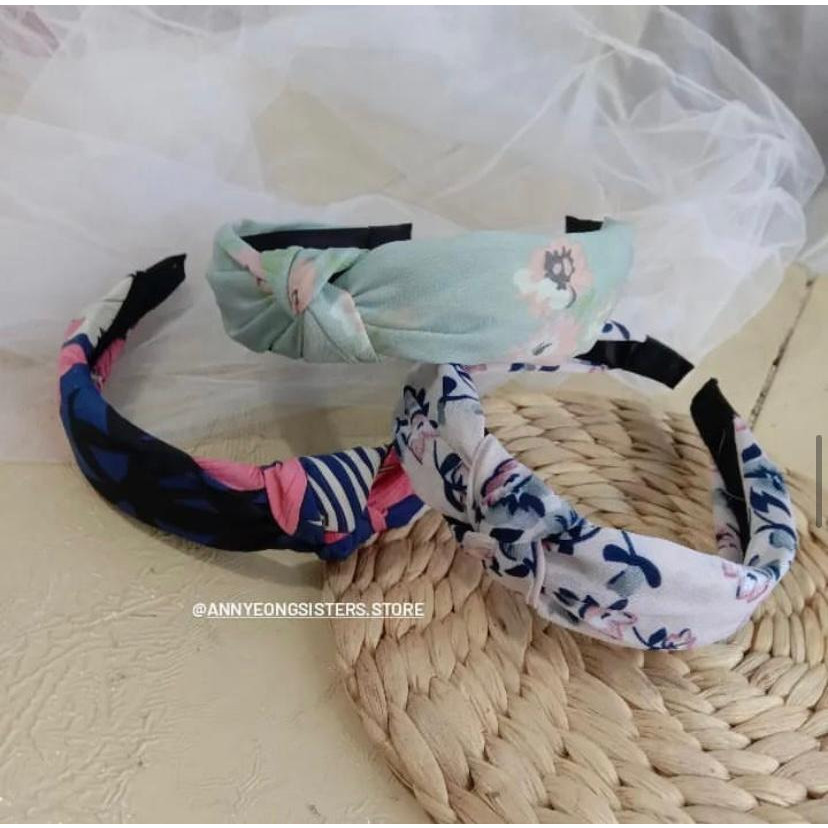 BH BANDO KAIN BANDO WANITA LUCU BANDO KAIN MOTIF BUNGA FLORAL BANDO