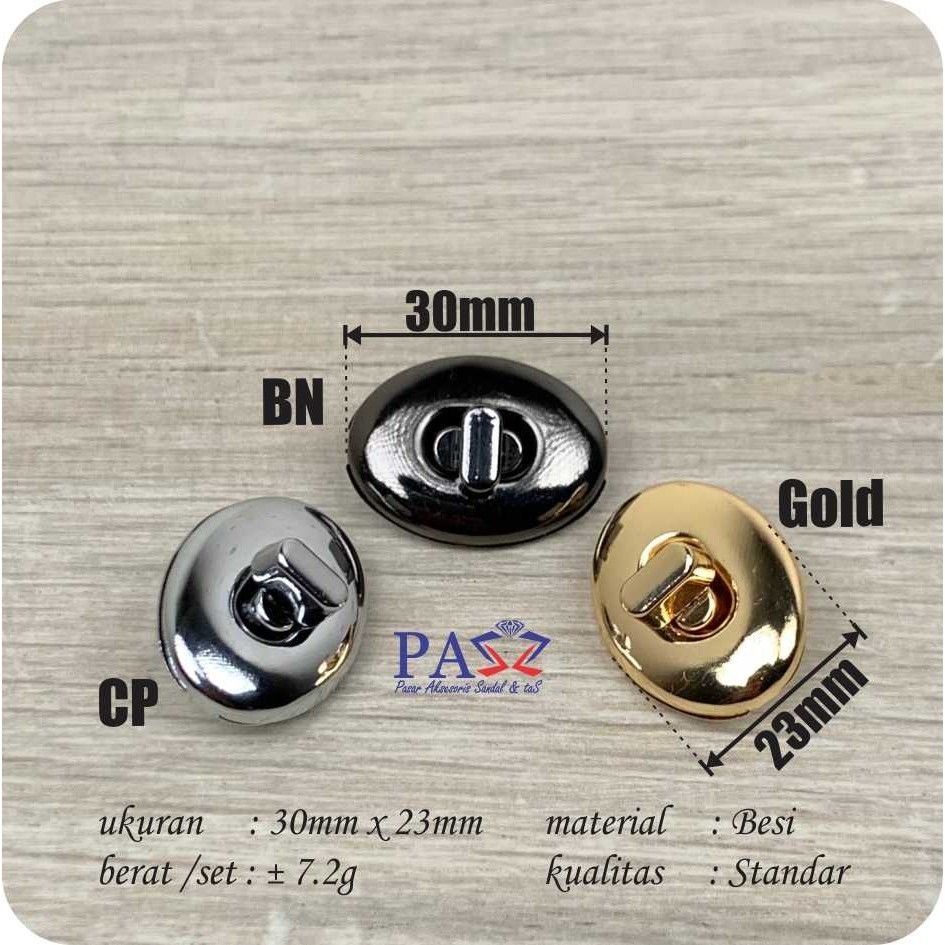 santi_fashion1Kunci Tas Putar Besi M1002K