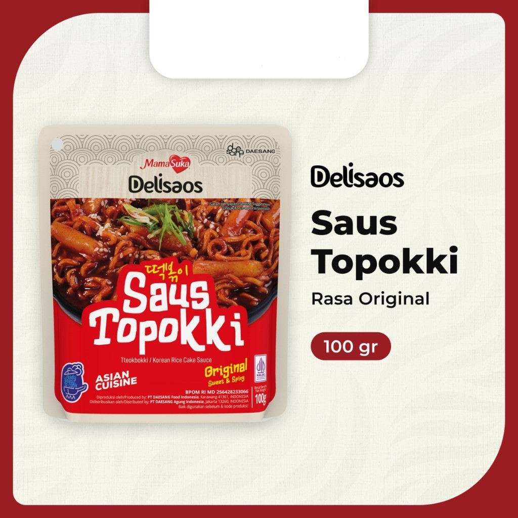 

✨ TOMOTOSTORE ✨ MAMASUKA Delisaos Saus Topokki Original 100 gr