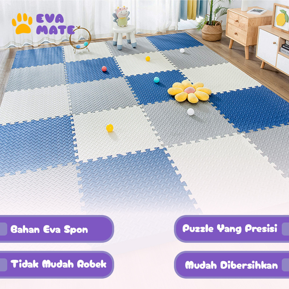 𝙏𝙏𝙎𝙃𝙊𝙋 Puzzle EVAMATE Matras Puzzle Bahan EVA Tebal PlayMat Anak