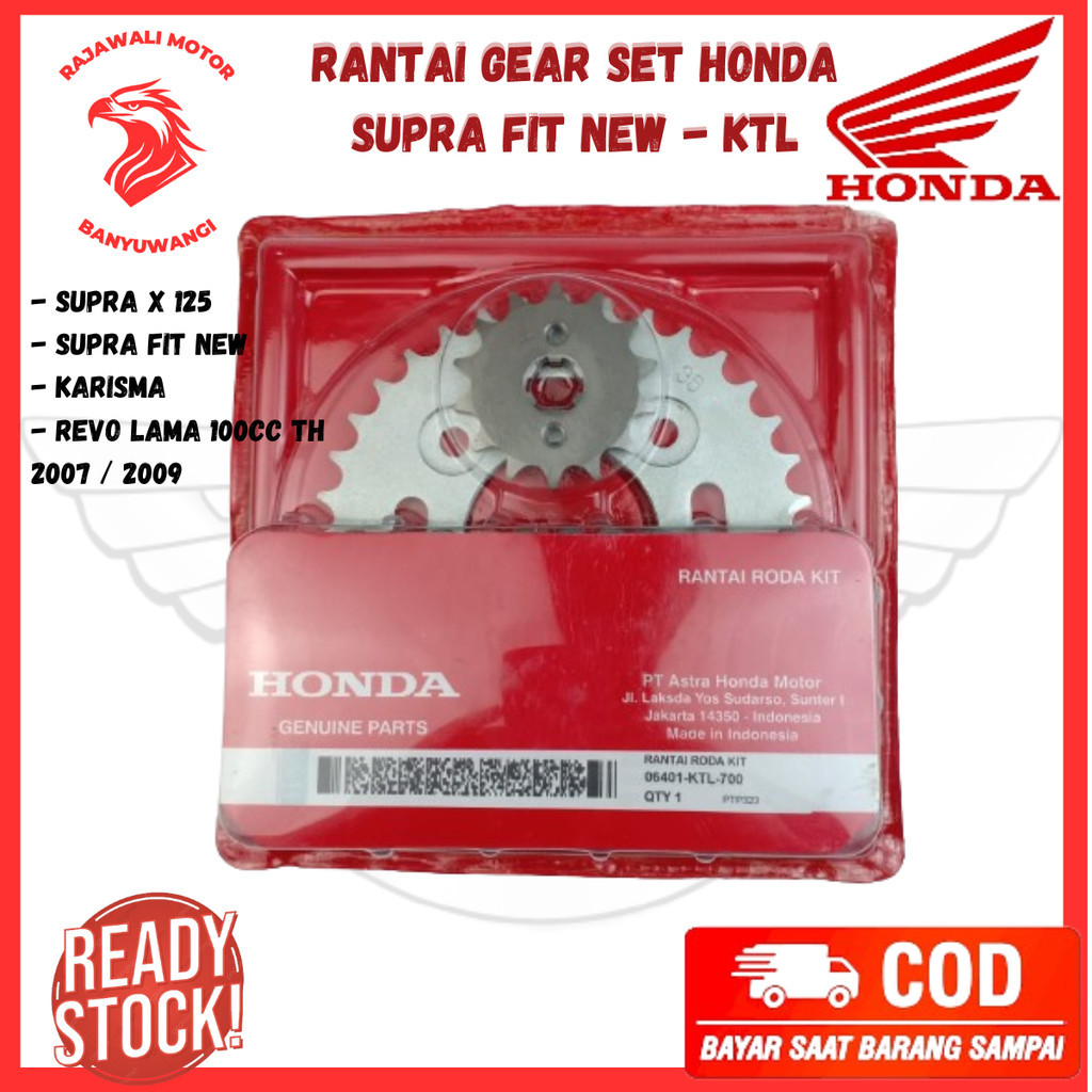 gear set supra fit new - supra x125 - supra fit new - Rantai Gear Set Honda Supra Fit New - gir Revo