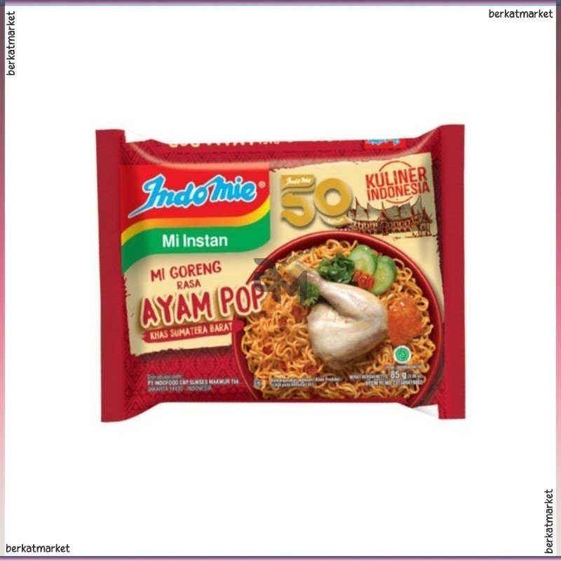 

MI GORENG INDOMIE MIE GORENG AYAM POP 85G