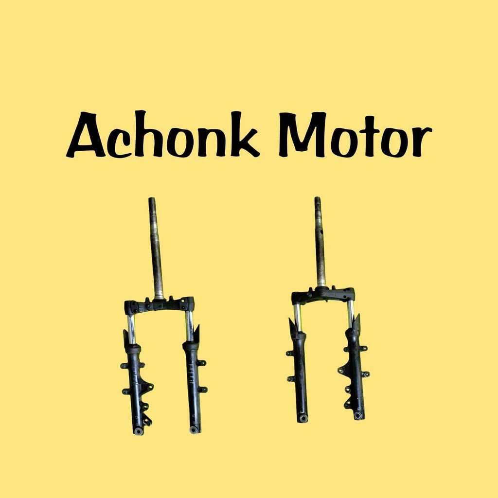 shockbreaker depan shock depan komplit segitiga T shock depan Yamaha aerox 155 old original