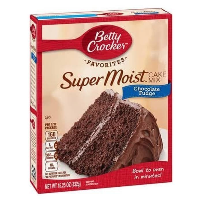 

TERJUAL Betty Crocker Super Chocolate Fudge 432 gr - tepung kue bety croker