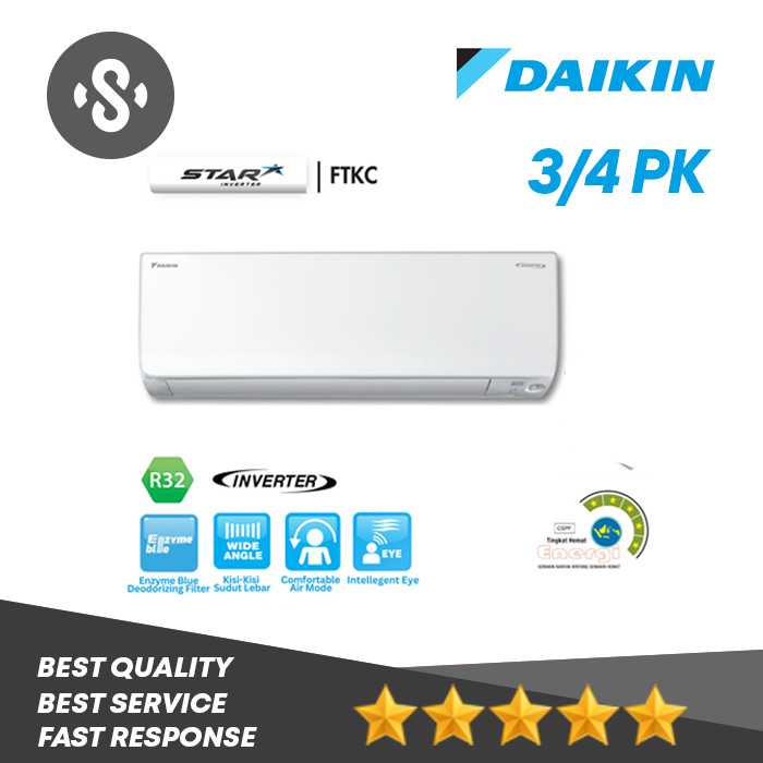 Daikin FTKC20TVM AC 3/4PK New Star inverter FTKC20 20TV R32