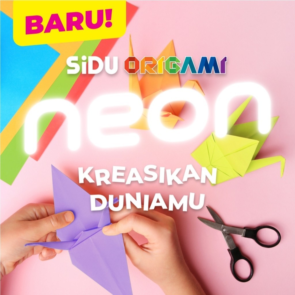 

Kertas lipat ( Origami ) Florescent SiDu Neon 2 Sisi - Isi 25 Lembar