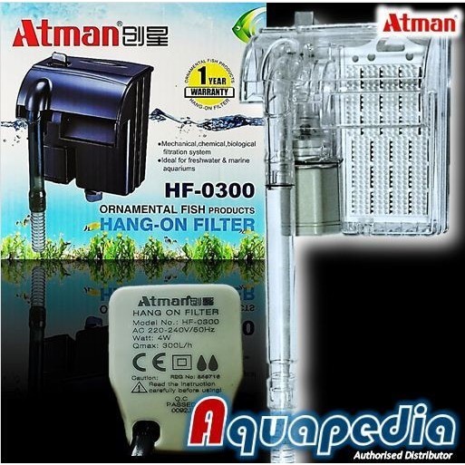 Filter Gantung Aquarium/Hang on Atman HF-0300