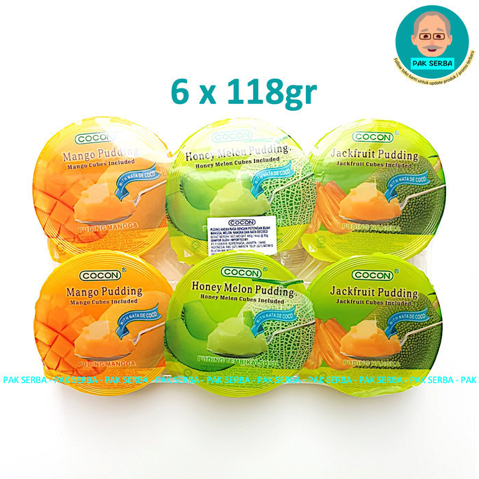 

TERJUAL Cocon Nata Fruit Dices Pudding Mixed 6 x 118gr