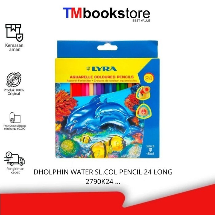 

DOLPHIN WATERSL.COL.PENCIL 24 LONG 2790K24 2721240 LYRA