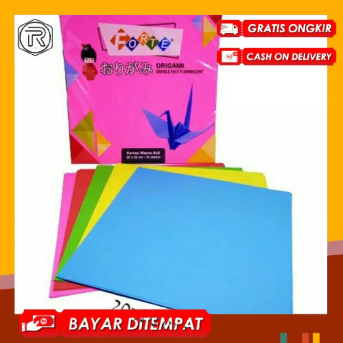 

KERTAS ORIGAMI, KERTAS LIPAT 20 X 20 FORTE