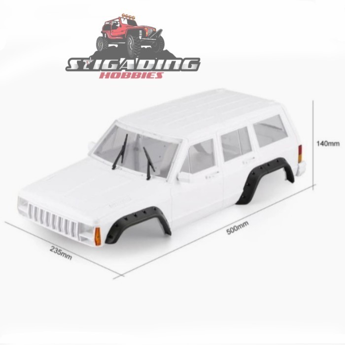 OG99 HARD BODY 1/10 JEEP CHEROKEE LONG 313MM SCX10 RC ADVENTURE 313 MM
