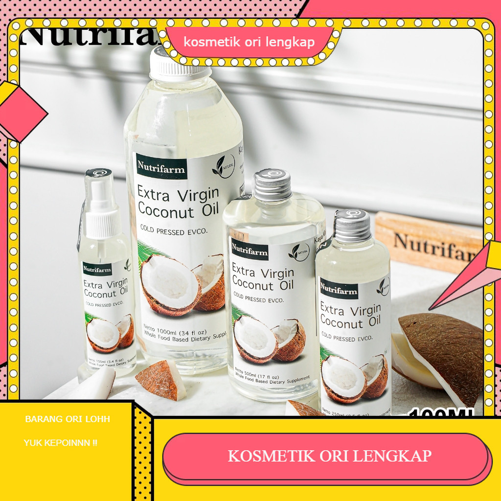 

EXTRA VIRGIN COCONUT OIL 100 % ASLI MURNI ORGANIK PREMIUM QUALITY VCO