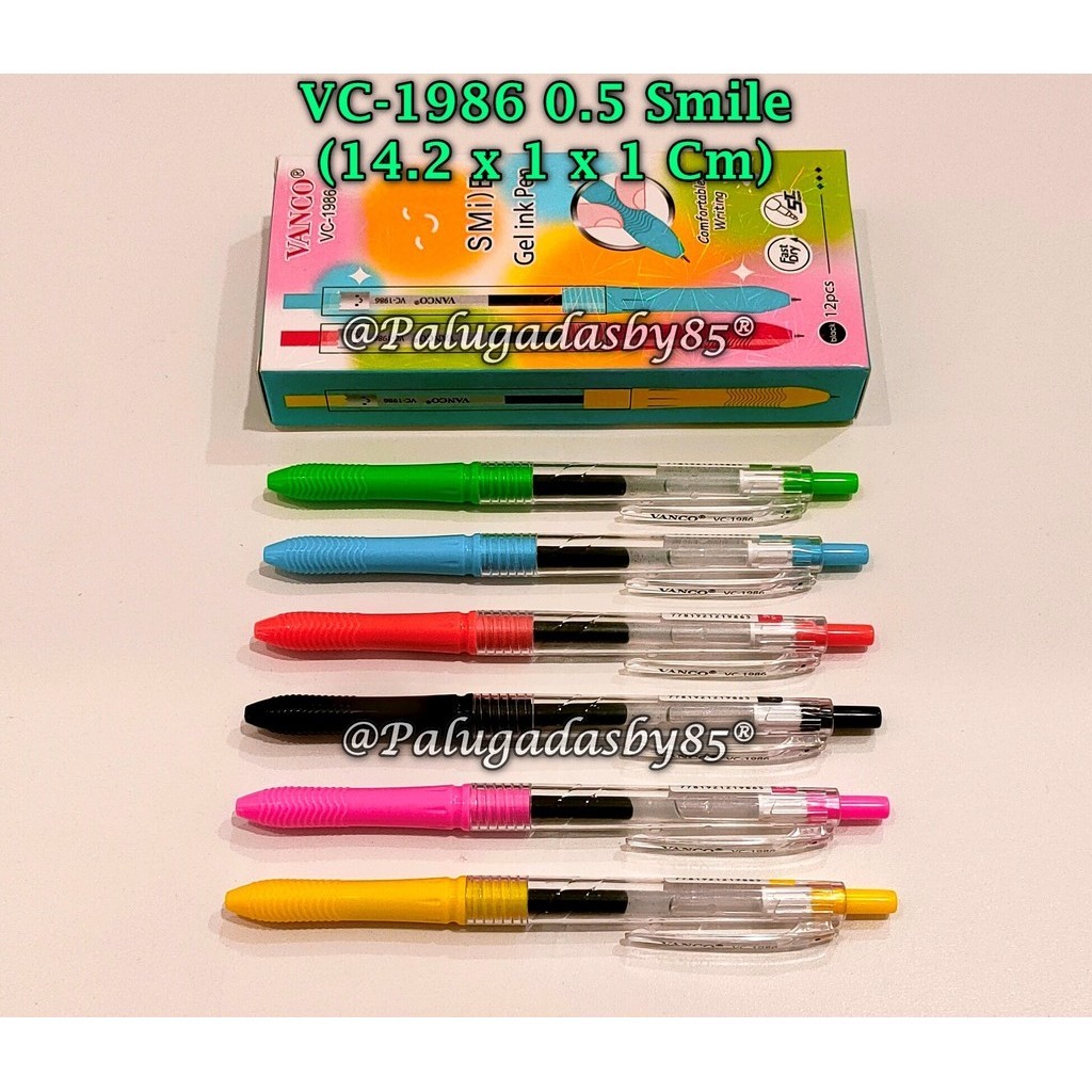 

(1 Biji) Gelpen VANCO VC-1986 0.5 mm Hitam / Pulpen Vanco VC-1986 / Bolpen Vanco VC-1986 Gel Pen