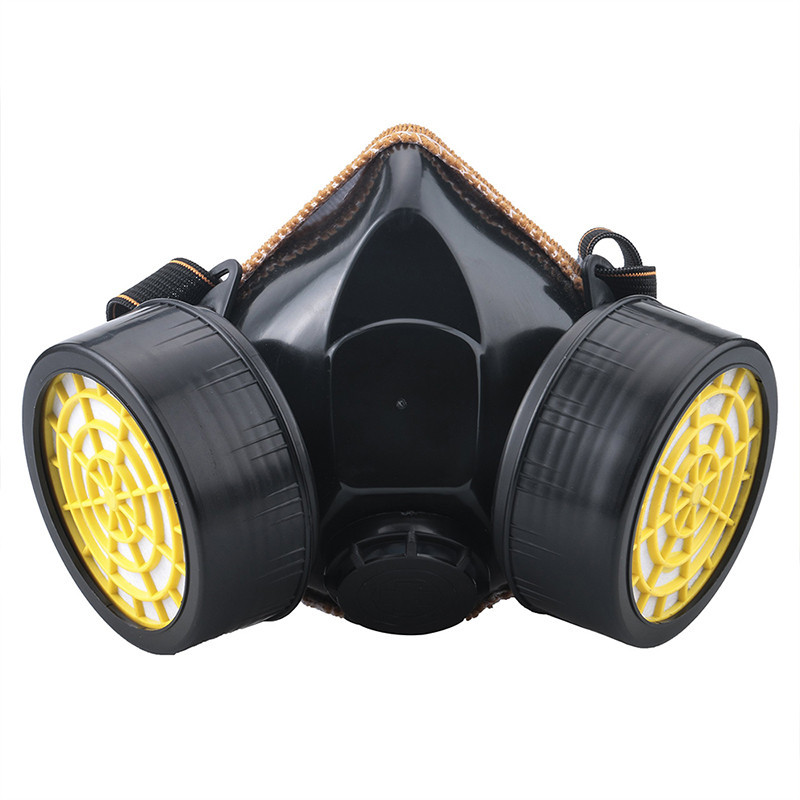Masker Respirator Debu Masker Pelindung Keselamatan Kerja Respirator Kimia Gas Debu Filter Ganda