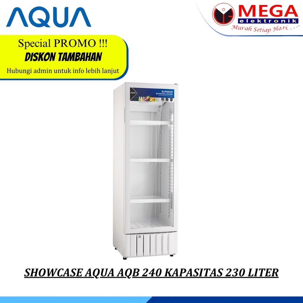 SHOWCASE AQUA AQB 240 KAPASITAS 230 LITER