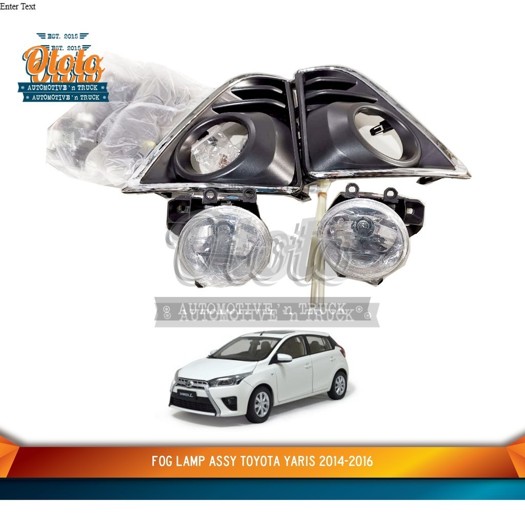 Fog lamp Assy Lampu Kabut Mobil Toyota Yaris 2014-2016