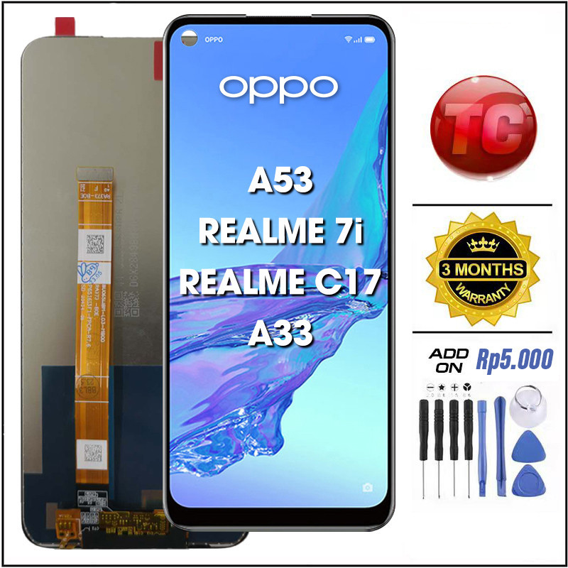 LCD OPPO A53 REALME 7i REALME C17 A33 Original 100% LCD TOUCHSCREEN Fullset Crown Murah Ori Compatib