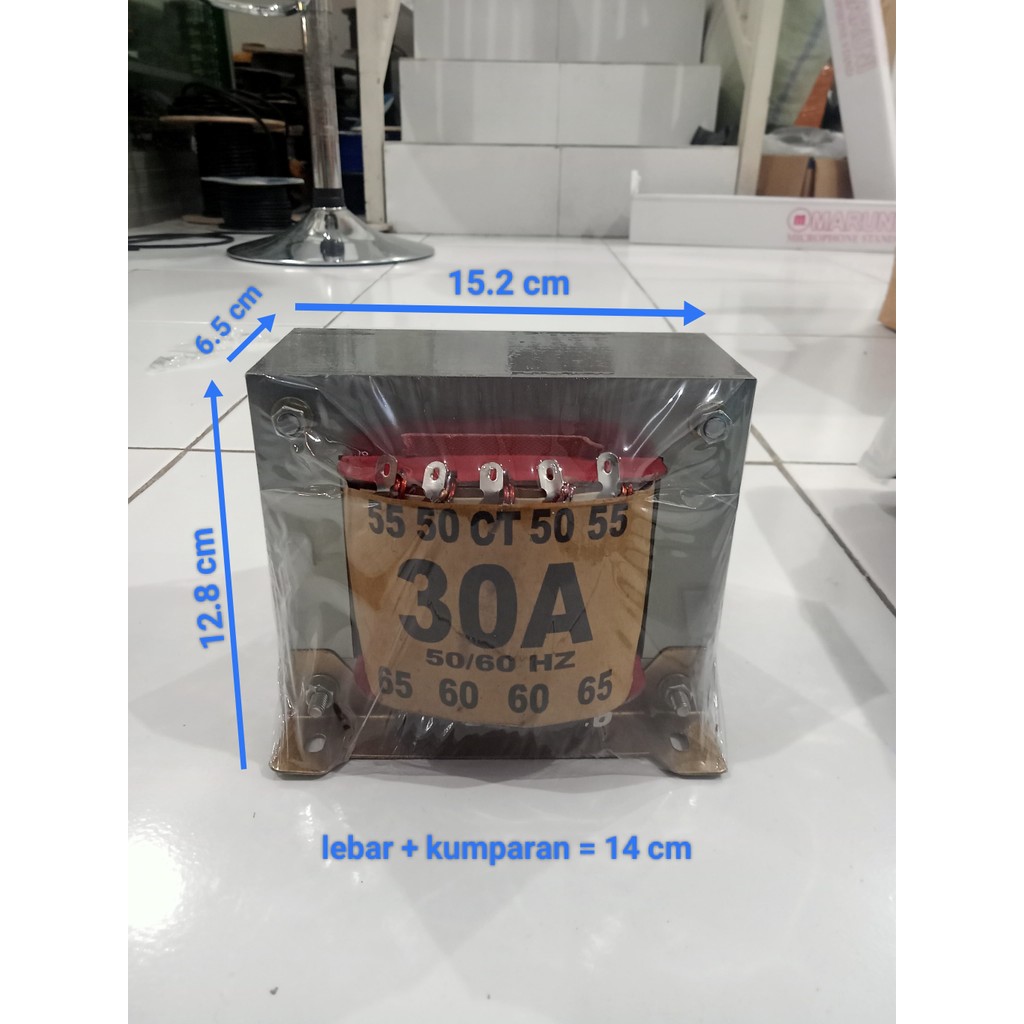 TRAFO TRANSFORMER CSH 30A CT 65 KECIL 30 AMPERE 30AH 65V 65 VOLT CT MURNI KECIL