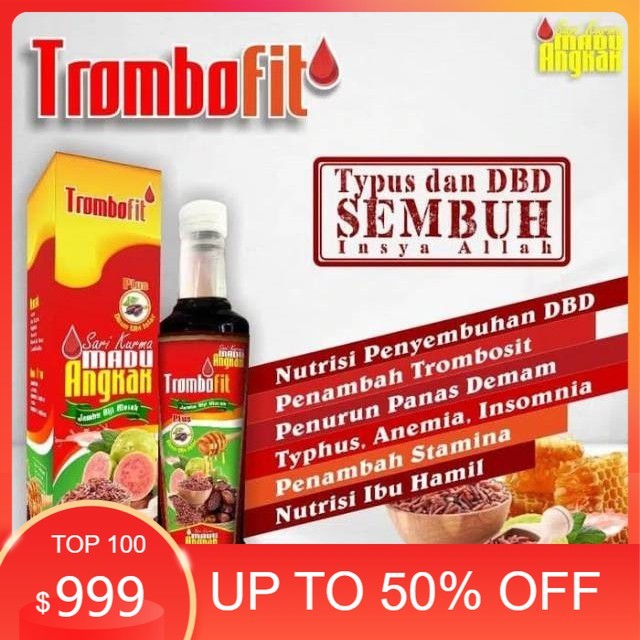 

Trombofit Sari Kurma Madu Angkak Plus Ekstrak Lumbricus
