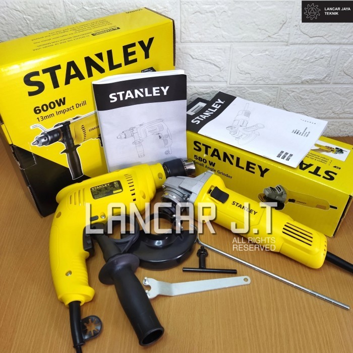 PAKET BOR GERINDA STANLEY SG100 SDH600 BOR BETON STANLEY GERINDA 4"