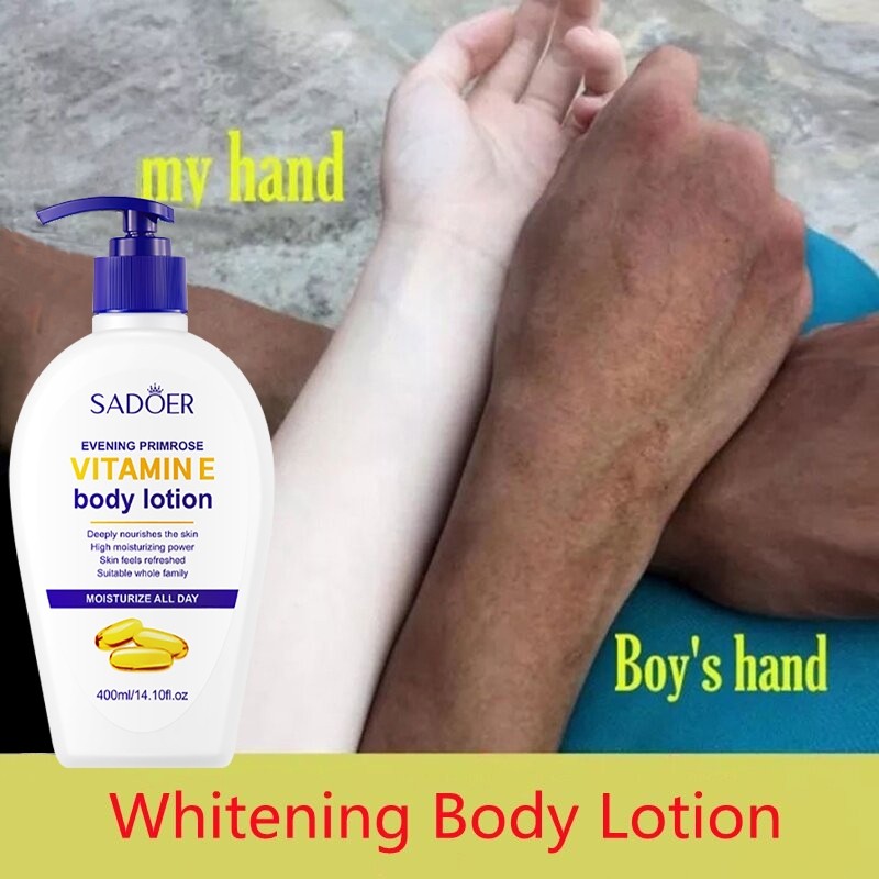 Pemutih badan Body Whitening Vitamin E Dosis Tinggi / Pemutih Kulit / Handbody Pelembab Kulit / Bibi