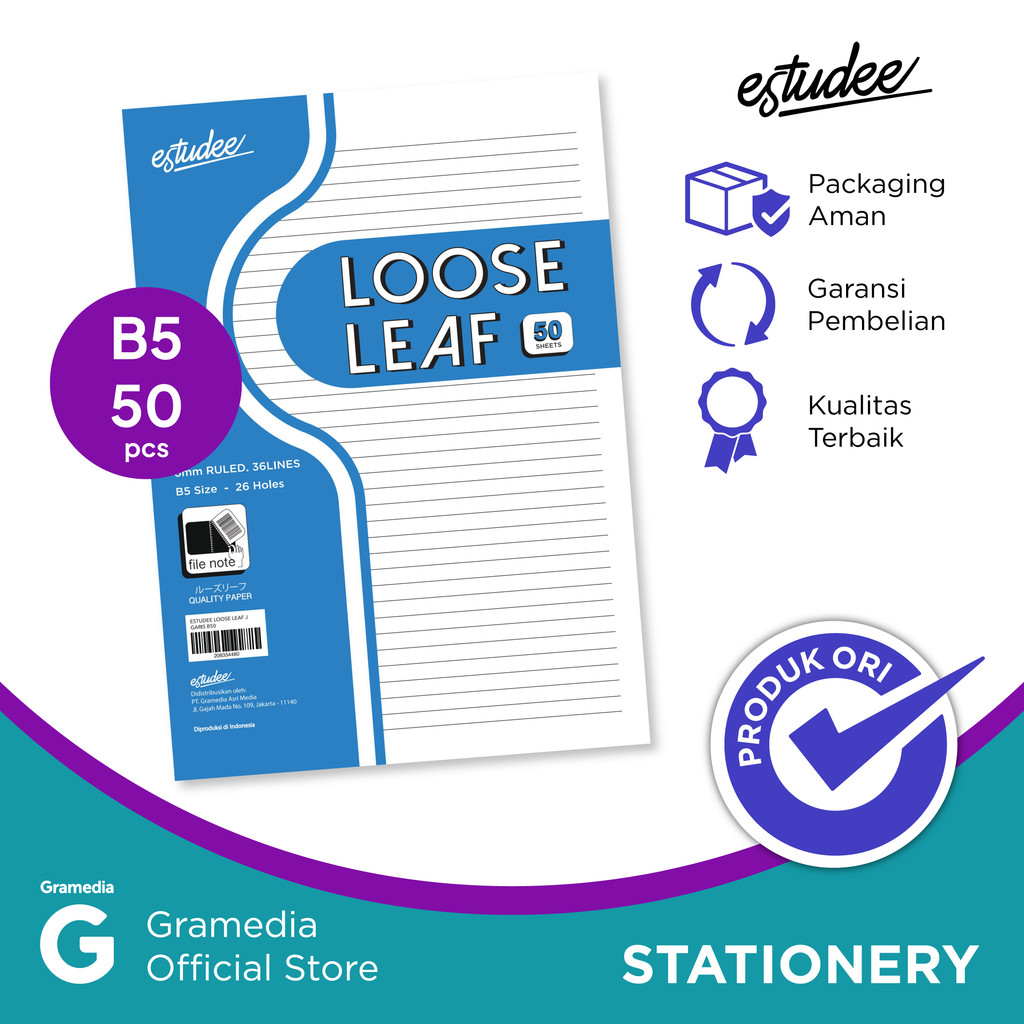 

Estudee Loose Leaf J Garis B50