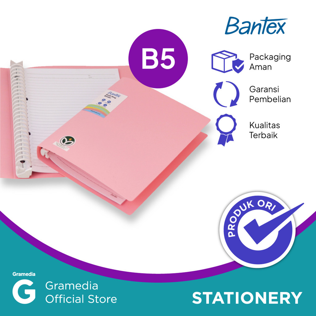 

Bantex Trendy B5 Binder 26 3526 74 Musky Pink Co