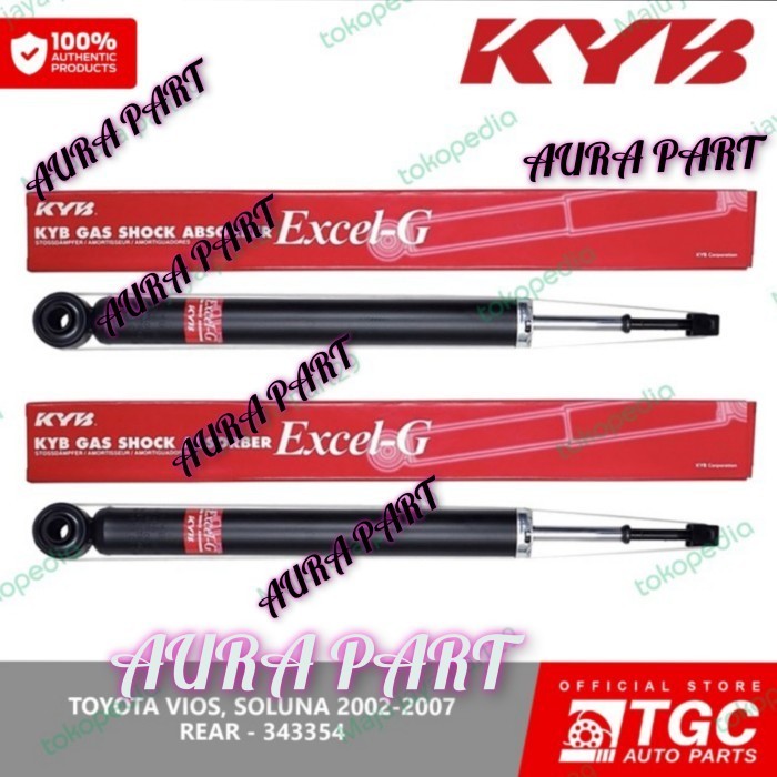 shockbreaker shock absorber vios old Gen 1 belakang kayaba Excel-G