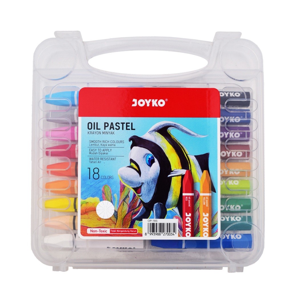 

KRAYON MINYAK JOYKO ISI 18 WARNA OP 18S