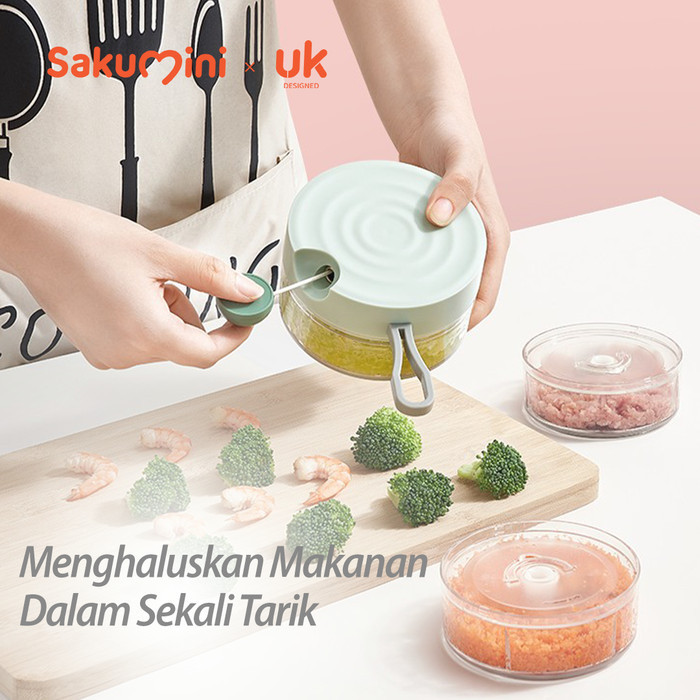 SAKUMINI CHOPPER MANUAL MPASI/ BLENDER TARIK MAKANAN BAYI