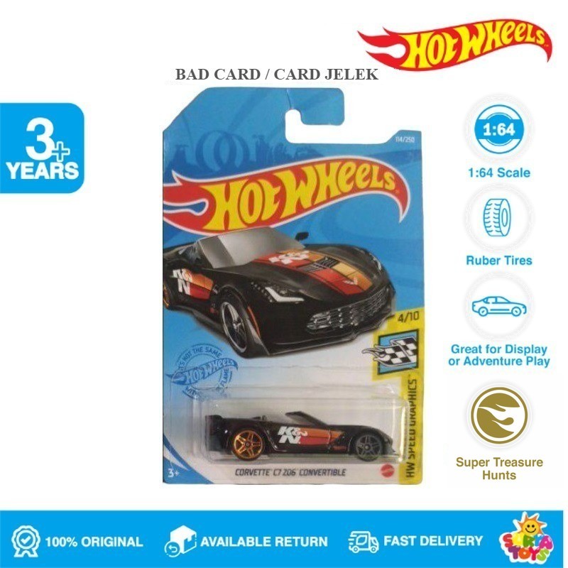 Hot Wheels Super Treasure Hunt Corvette C7 Z06 Convertible THS