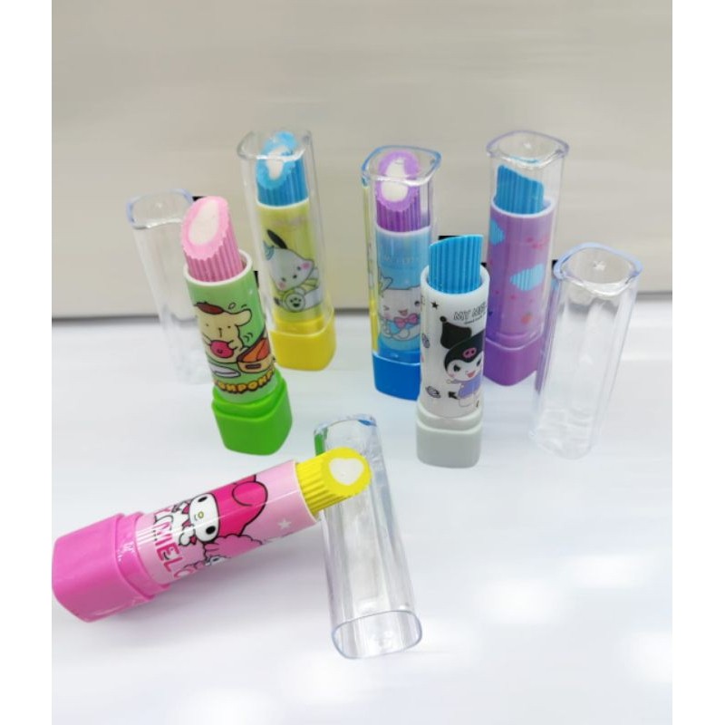 

Penghapus Lipstik Karakter Lucu / Penghapus Pensil Model Lipstik / Penghapus karet