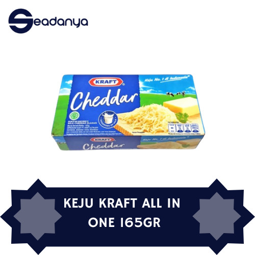 

Keju Kraft All In 1 Cheddar Cheese 165g