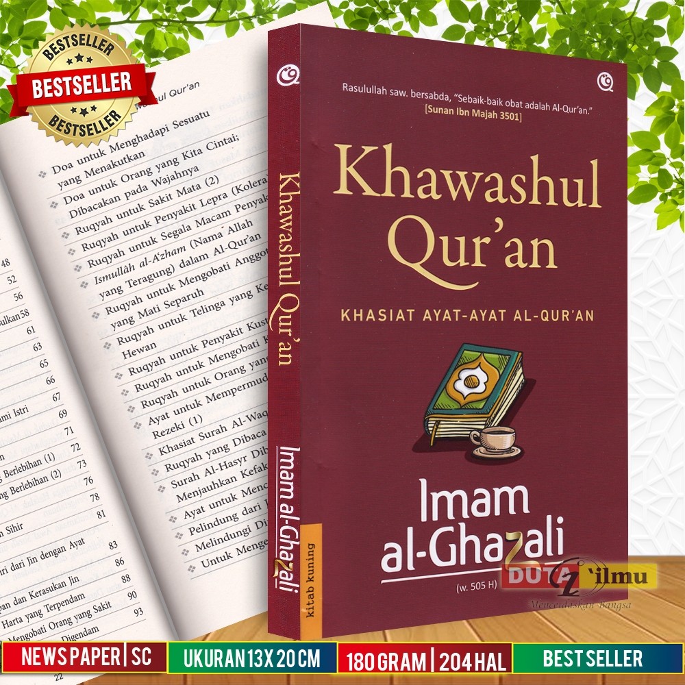 Khawashul Qur'an Khasiat Ayat-Ayat Al-Qur'an - Imam Al-Ghazali (budayakan chat pada seller)