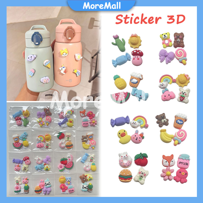 

Stiker Botol 3D /Sticker 3D Botol isi 4/Resin Clay