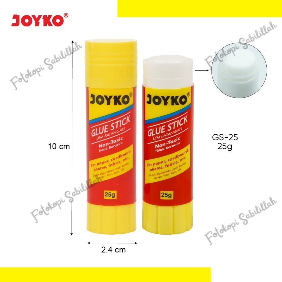 

Glue Stick Joyko Besar GS-25 / Lem Stik Joyko GS 25 Besar/ Glue stick Joyko 25gr GS-25 (pcs)