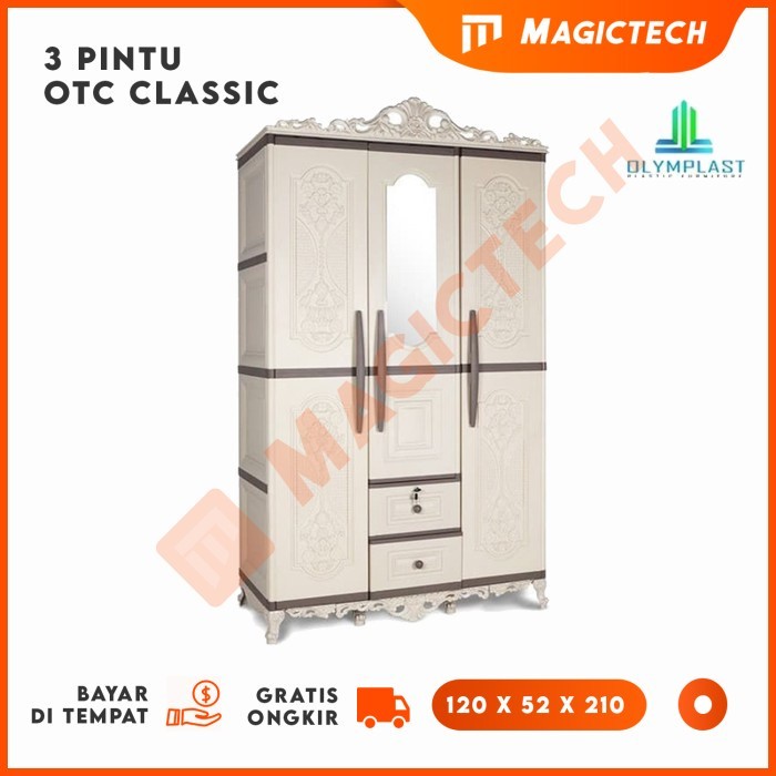 LEMARI PLASTIK OLYMPLAST 3 PINTU OTC CLASSIC