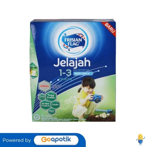 

Frisian Flag Jelajah Usia 1-3 Tahun Rasa Vanila 400 Gram Box