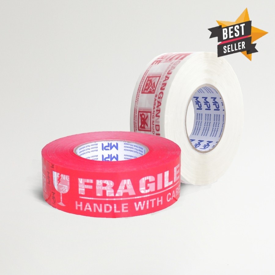 

Lakban Fragile Putih Jangan Dibanting Jumbo 48mmx300 Yard MPI Murah