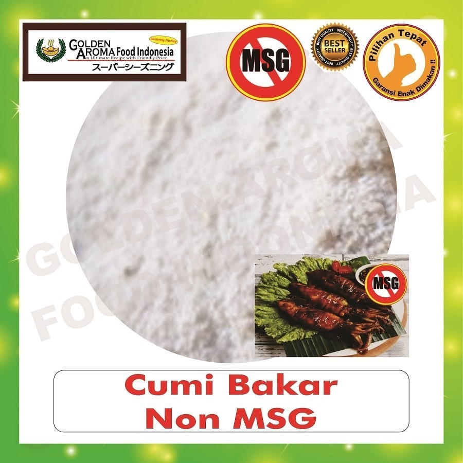 

Bubuk Tabur Rasa Cumi Bakar Non MSG 500gr Bumbu Serbaguna Grilled Squid Seasoning Powder 1/2Kg halal