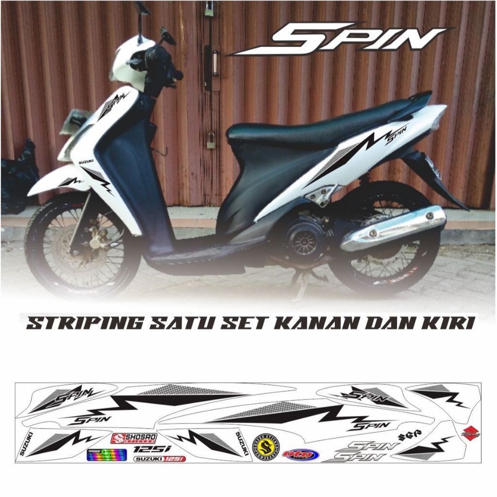 COD/ STRIPING SPIN 125 SR / STIKER SPIN 125 / SR / SPIN / STIKER / STICKER / STRIPING SUZUKI SPIN