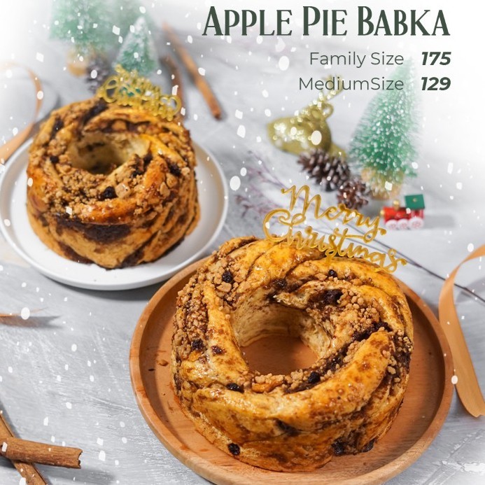 

DISKON Jingle Bell Vegan Christmas Gift Hampers - NUDE Healthy Parcel Natal - Apple Pie, Medium