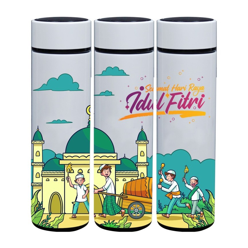 

DISKON Parcel Lebaran - Hampers Idul Fitri Custom Termos Print UV Logo - Nama - Sakura