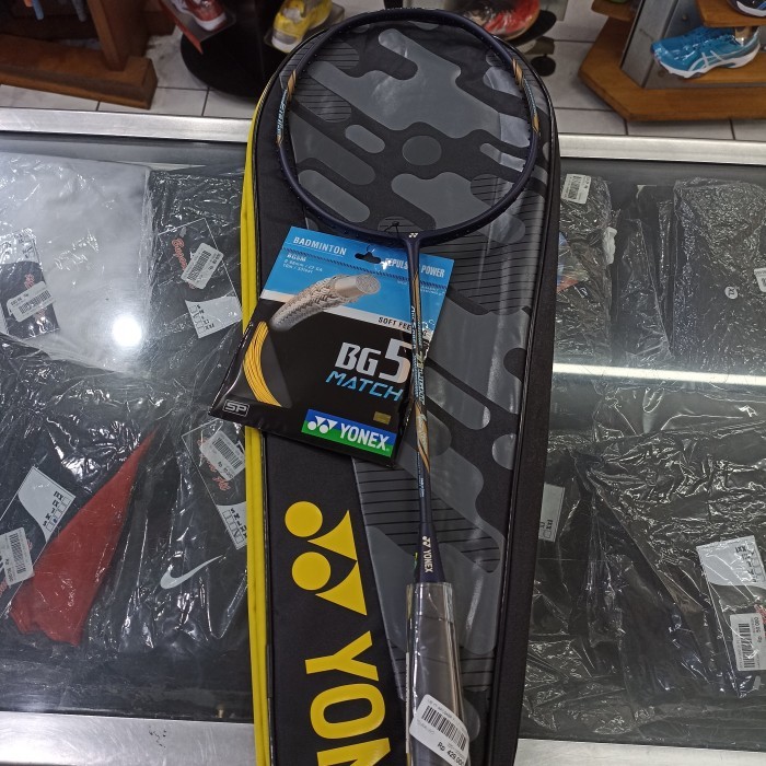 Raket Yonex Arcsaber 71 Light - Navy/Gold (Bonus Senar Yonex BG5 + Tas Sleting) 100% ORIGINAL MADE I