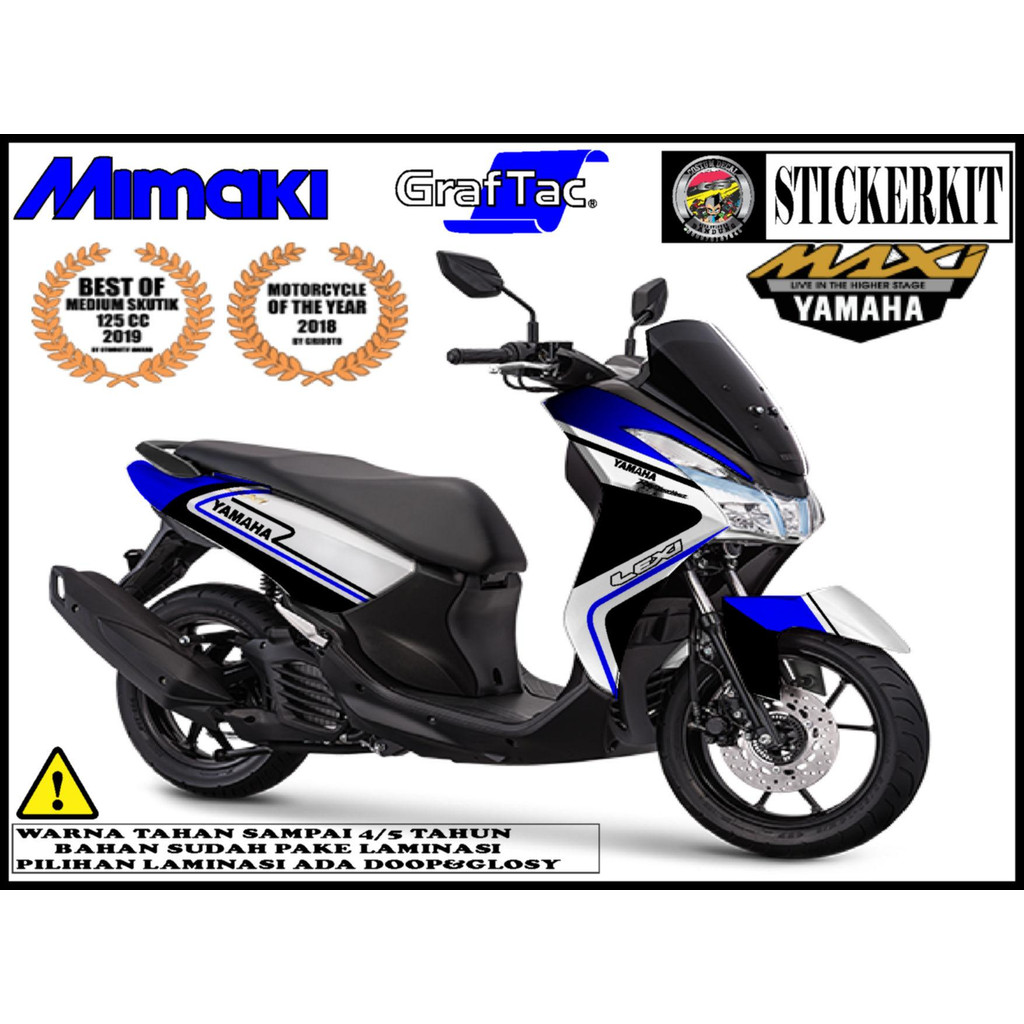 STIKER Decal YAMAHA LEXI Decal LEXI full body CUSTOM VARIASI DECAL STIKER FULLBODY COSTUM