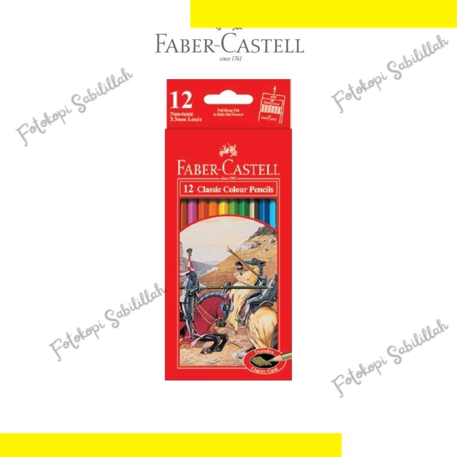 

Pensil Warna Faber-Castell Classic 12 Warna Panjang / Faber-Castell Classic Colour Pencil 12 L