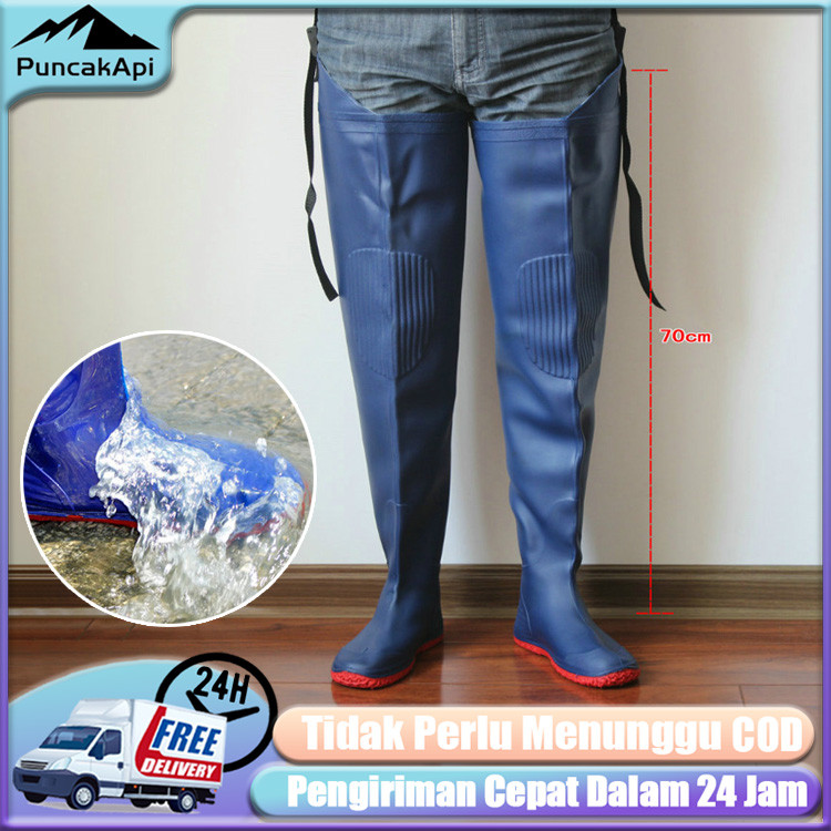 Sawah Panjang Boot Karet Sepatu Boot Petani Sawah Panjang Anti Keong Dan Tahan Air Full Karet Sepatu