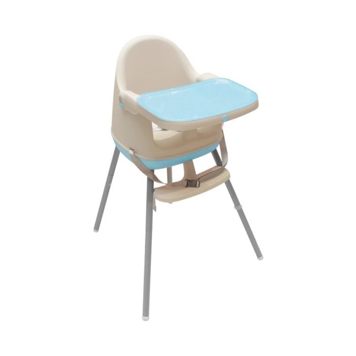 Babyloo Kursi Makan Bayi Telescopic Legs - Biru-10300602